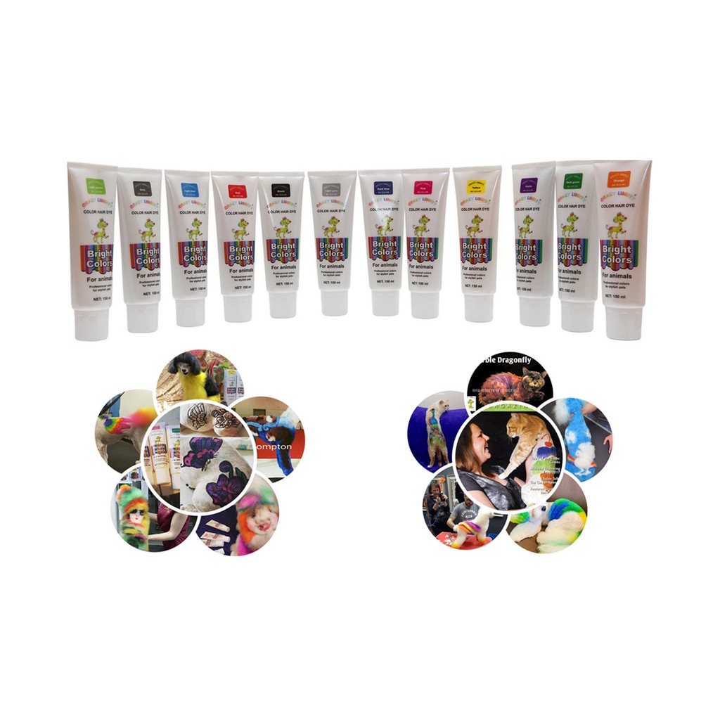 Pet Dog Cat Animals Hair Dye Coloring Dyestuffs Dyeing Pigment Crazy Liberty Dog Hair Dye Shopee Malaysia