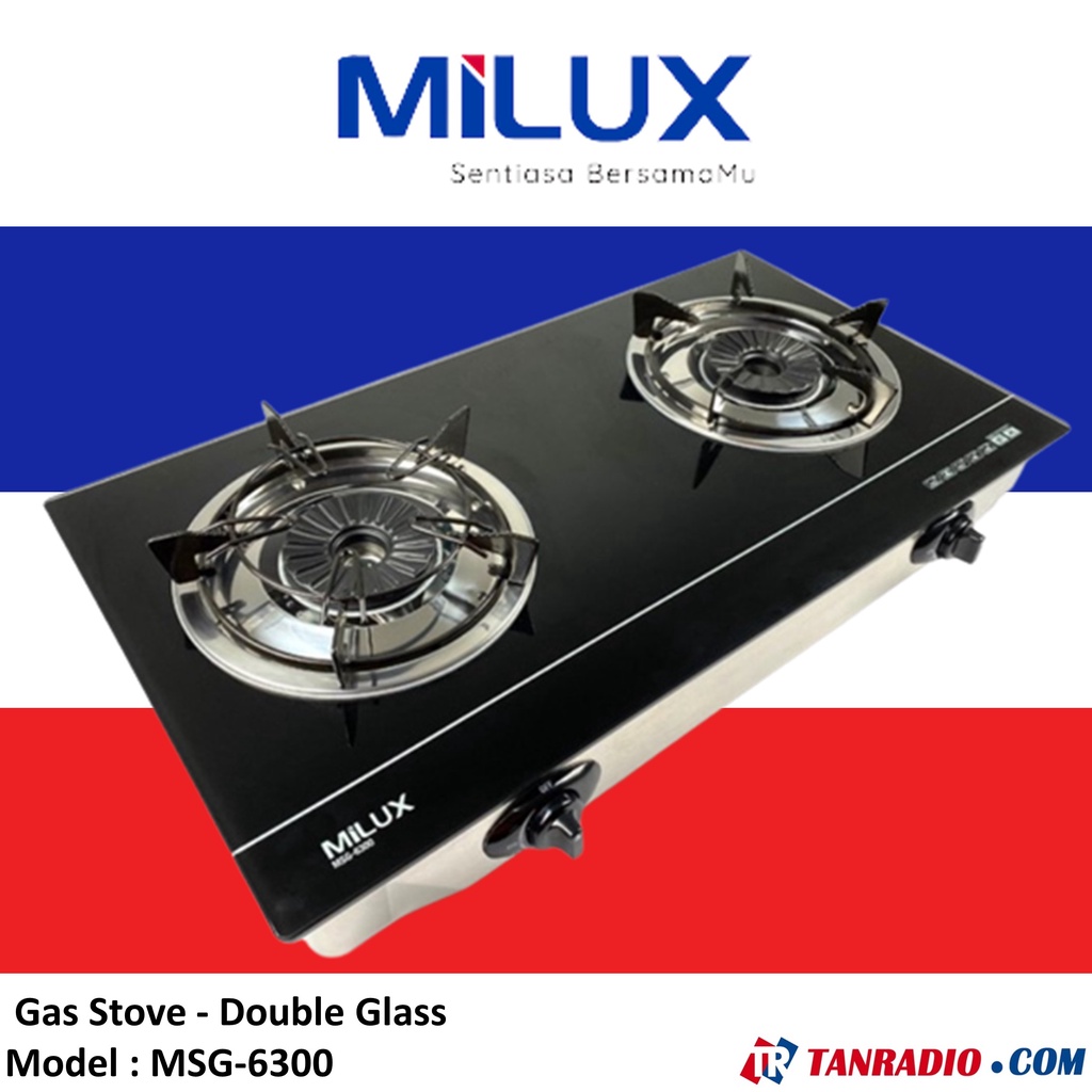 MILUX Glass Gas Stove MSG6300 Dapur Gas Kaca Shopee Malaysia