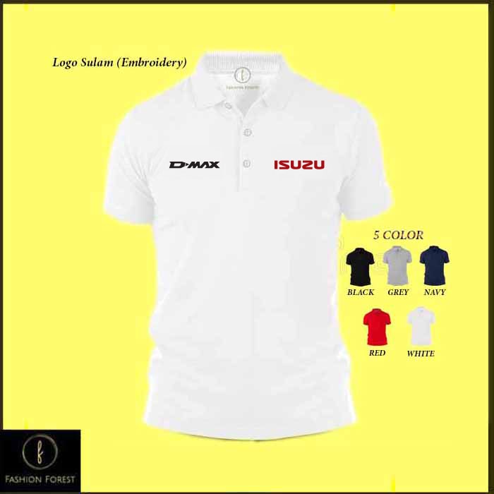 Quality Reliable Polo T Shirt Sulam-Embroidery Cotton Isuzu DMAX D-Max Trooper Pick Up Truck SUV Turbo Diesel Baju Le... - Image 3