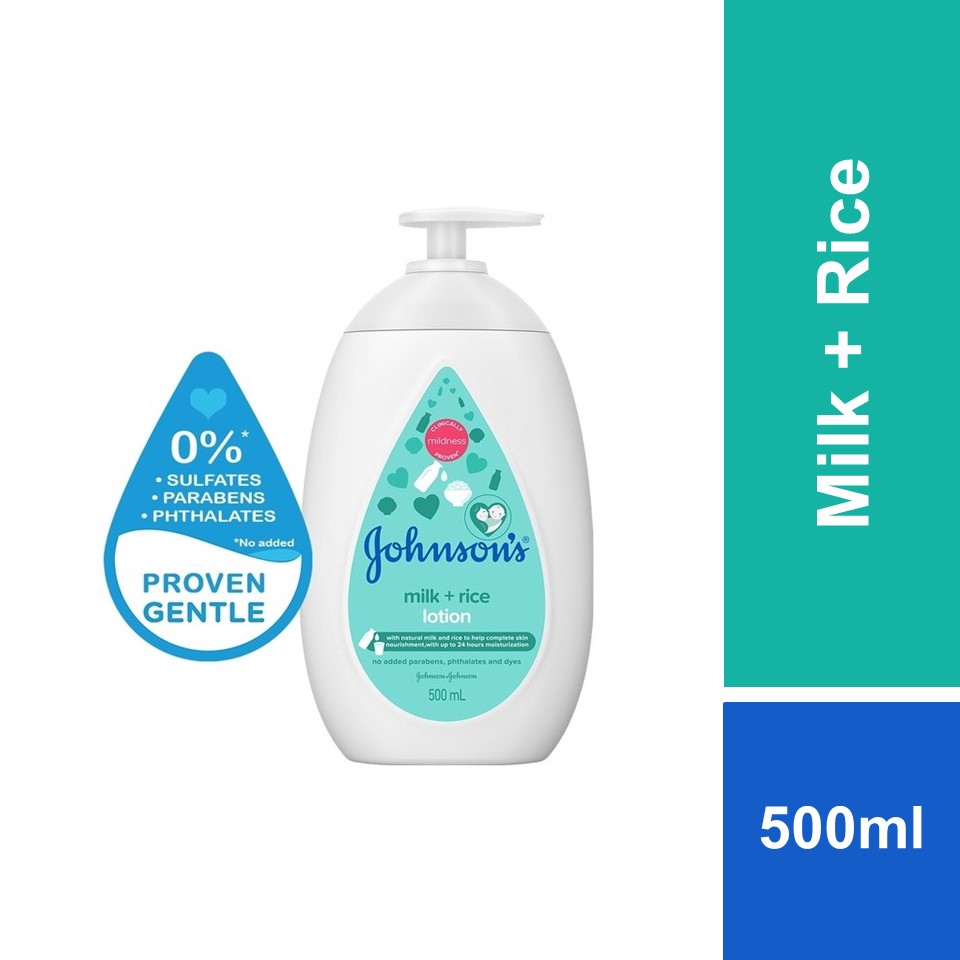 Johnson's Baby Milk + Rice Lotion 500ml Shopee Malaysia