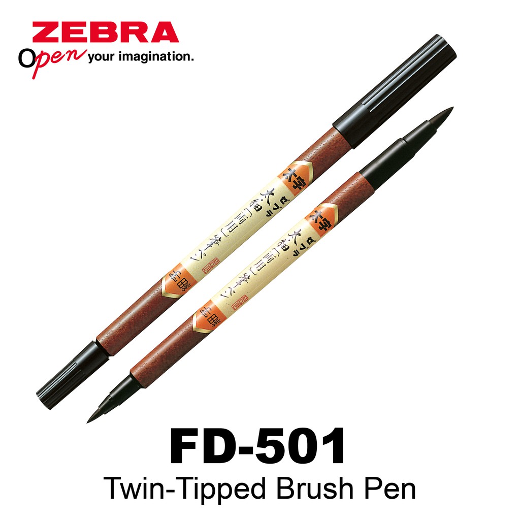 Zebra Twin Tipped Brush FD-501