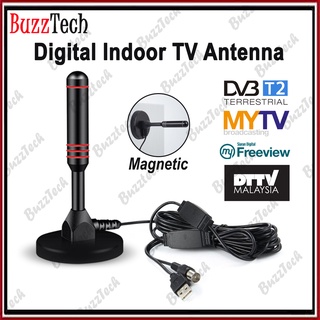 BuzzTech TV indoor UHF Antenna 8 Meter Antena MYTV DVBT2 Antenna HDTV Anolog TV Digital TV Antenna Aerial Indoor 天线 电视天线