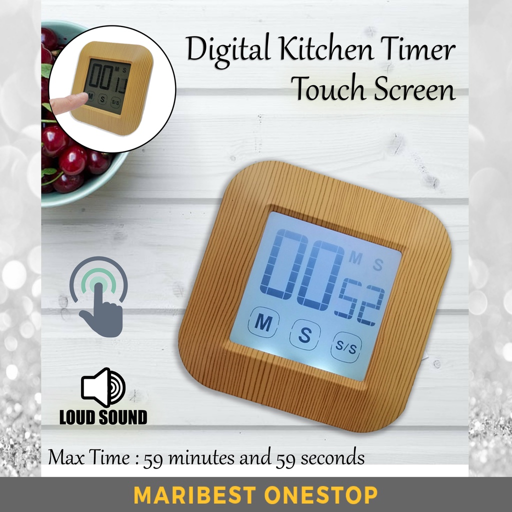 KITCHEN TIMER ELECTRONIC MAGNETIC DIGITAL COOKING TIMER STOPWATCH COUNTDOWN LOUD ALARM WITH STAND BAKING CLOCK