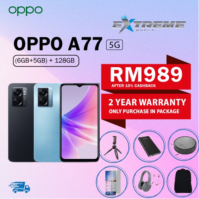 OPPO A77 5G Smartphone (6GB RAM 128GB ROM) | A77S (8GB+128GB) | A76 ...
