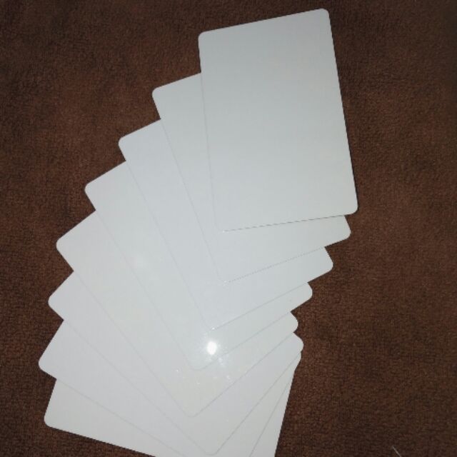 blank plastic id cards