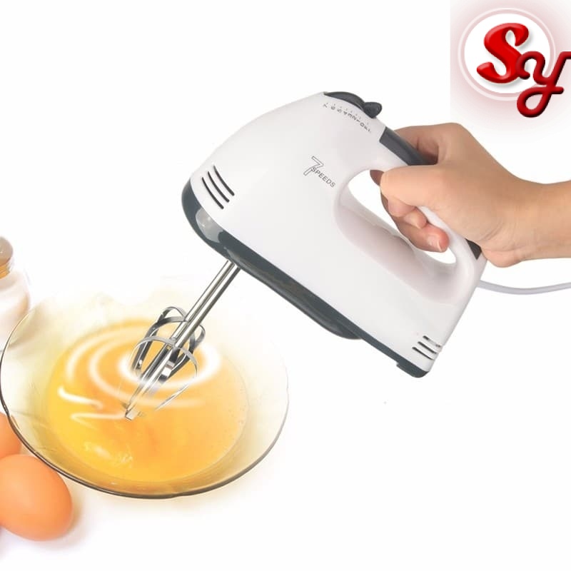 7 Speed Control Portable Baking Electric Hand Mixer Egg Beater and Baking Tool Whisk Egg Blender Cream Whip Mixer