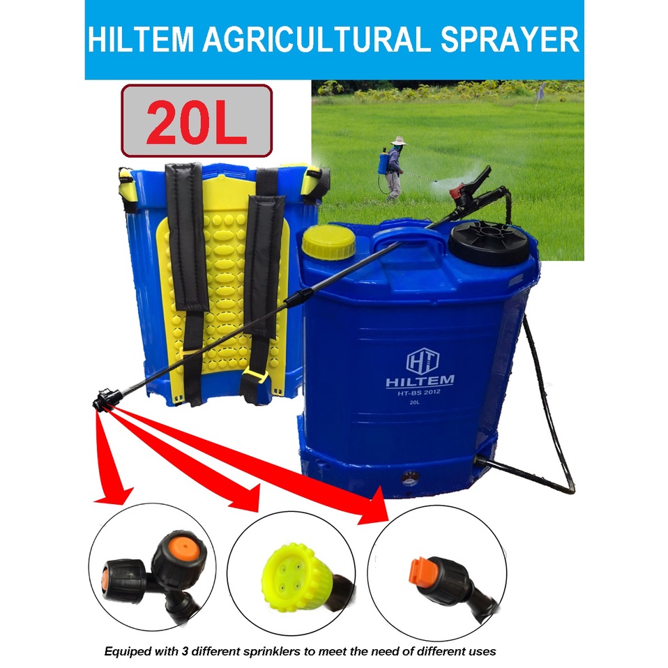 HILTEM AGRICULTURAL SPRAYER 20L/ PORTABLE RECHAREABLE CHEMICAL SPRAYER ...
