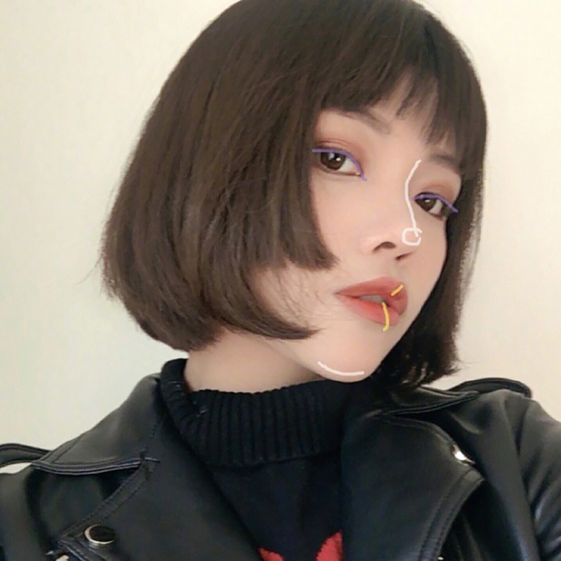 Japanese And Korean Wig Air Bangs Short Straight Hair Shopee