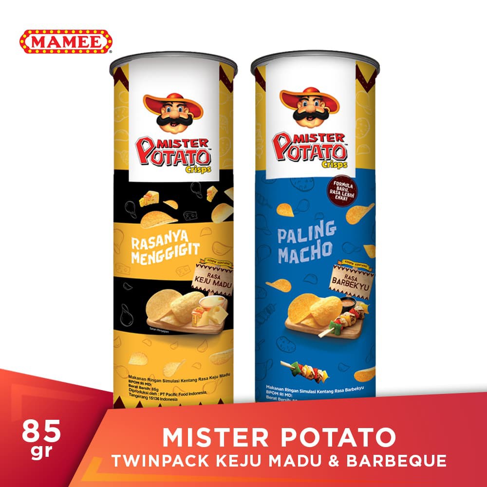 Mister Potato Crisps Barbecue Flavour 160g Shopee Malaysia