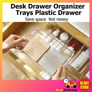 【PLAYFUL】Cosmetic Cabinet Anti-Scratch Drawer Organizer Office Desk Storage Box