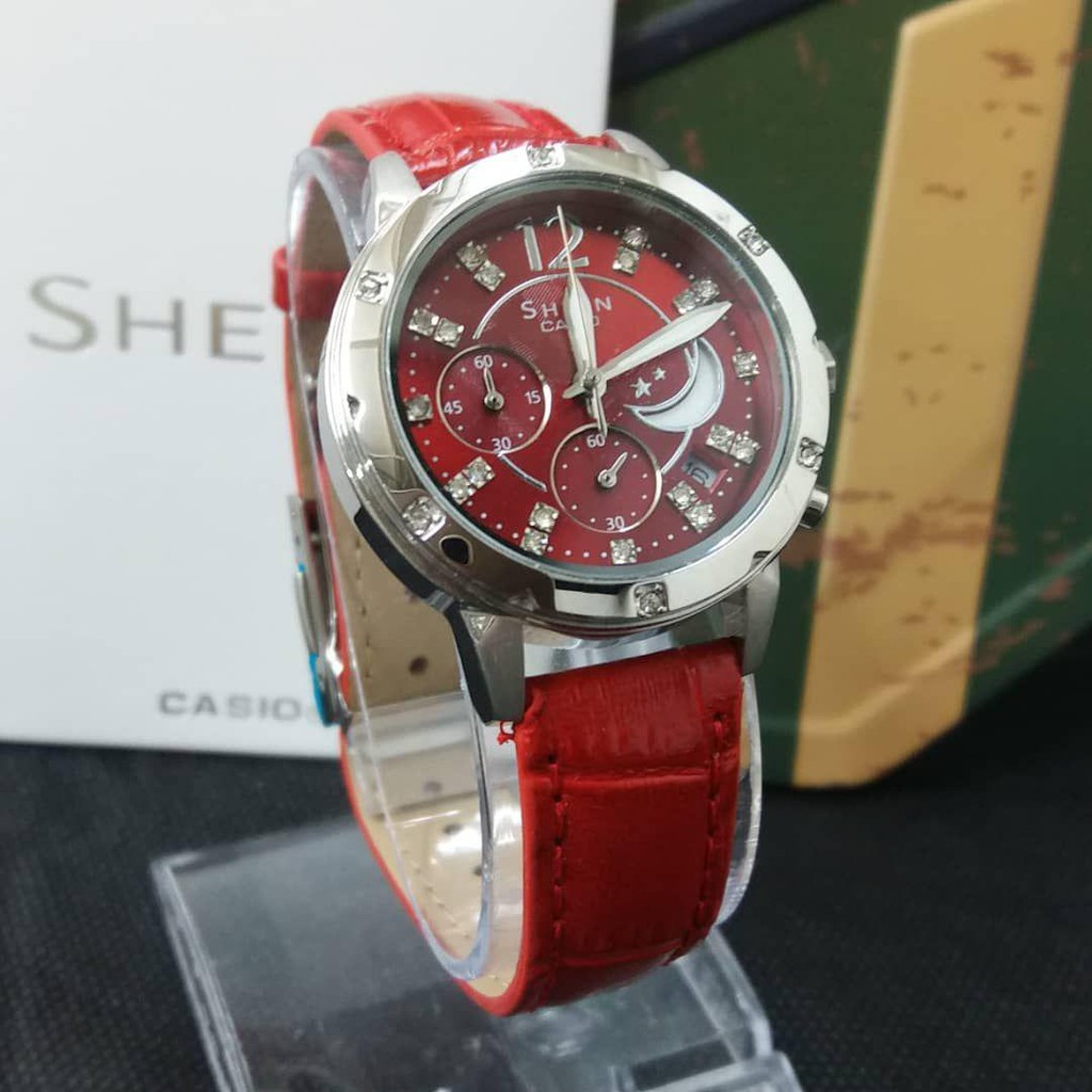 casio sheen red