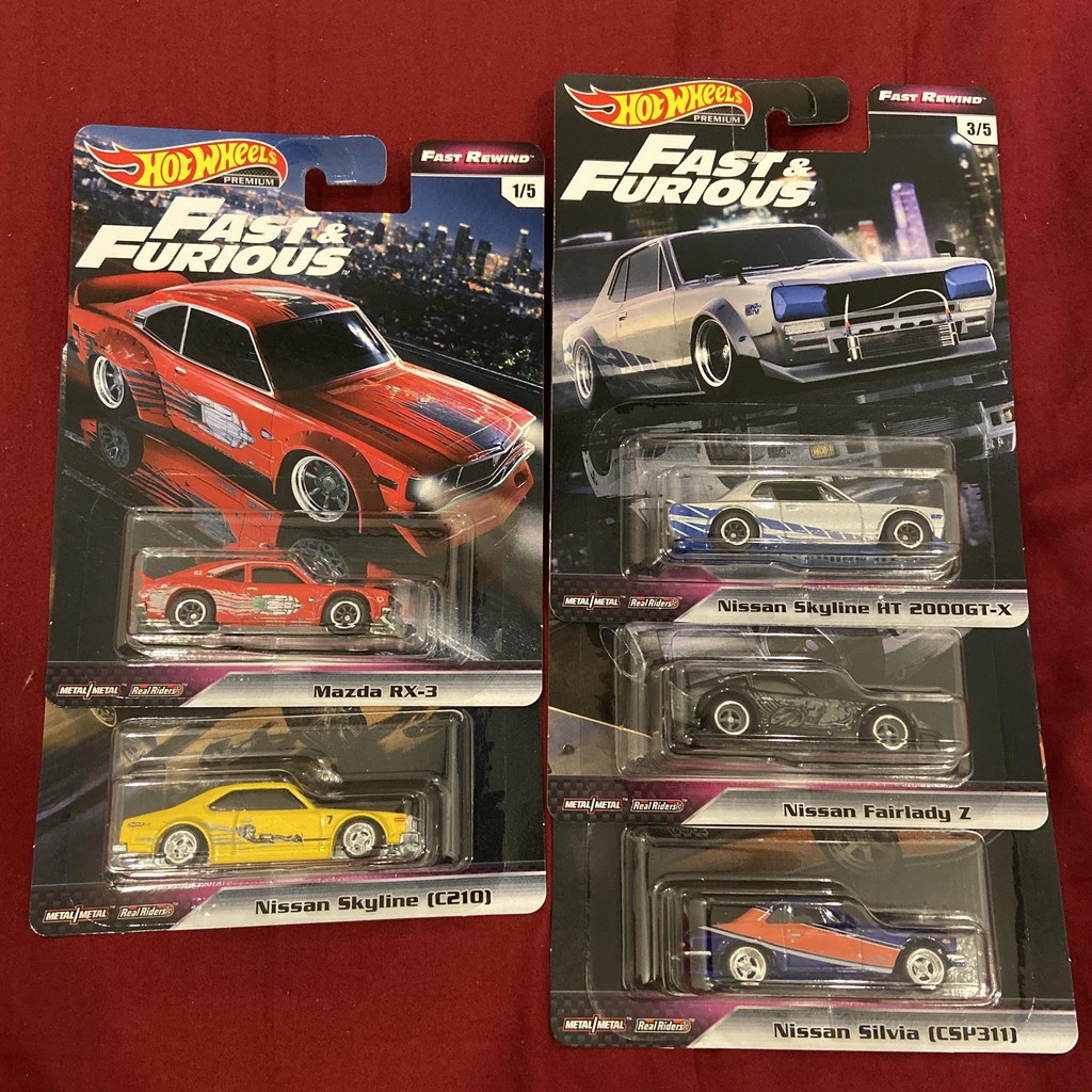hot wheels fast and furious all cars