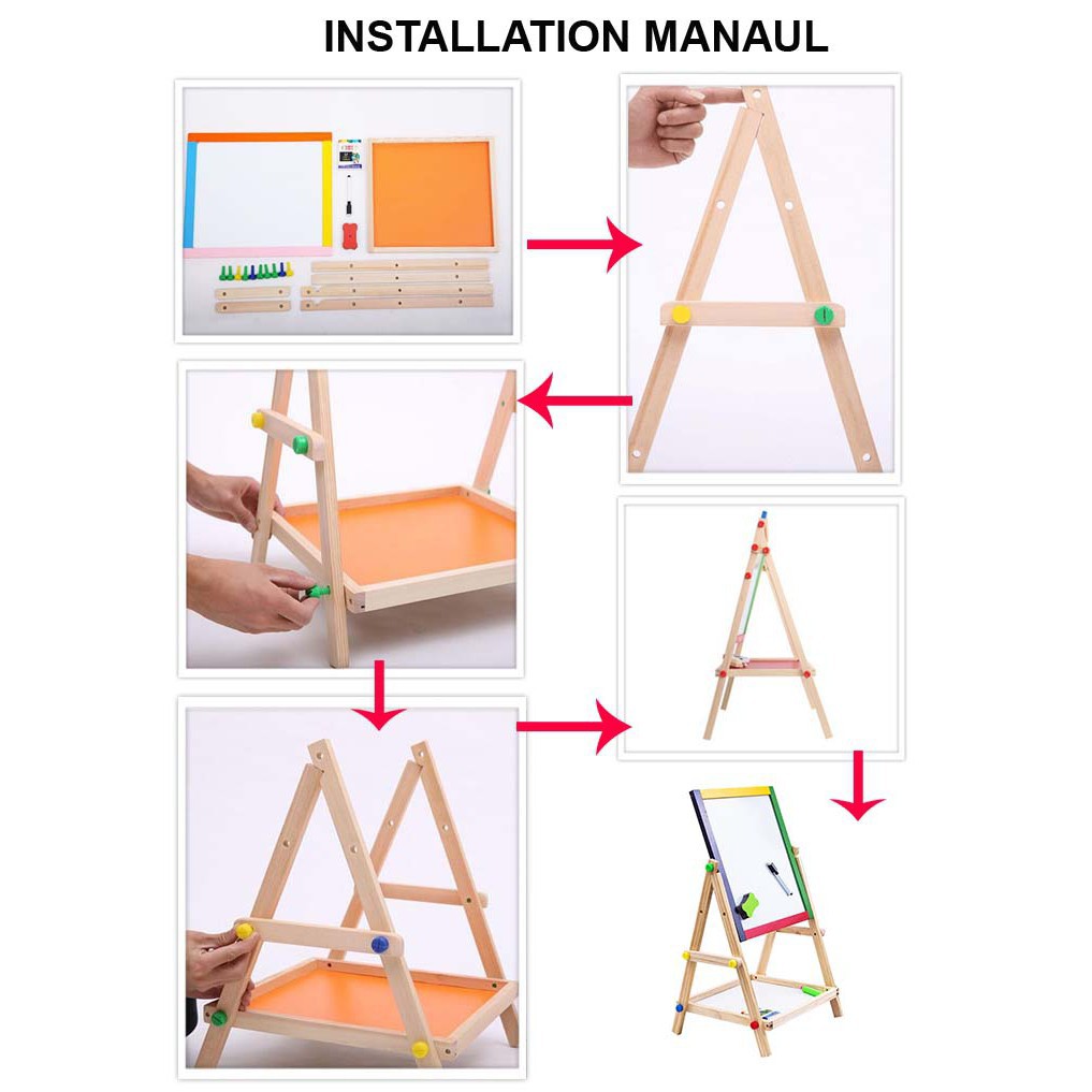 2 Dalam 1 Papan Lukis Belajar Budak 2 In 1 White Black Drawing Board Kids Shopee Malaysia