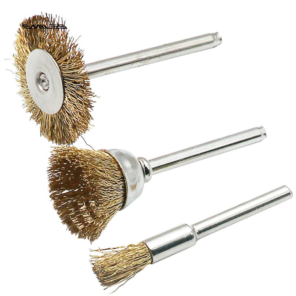 9 Brass Brush Wire Wheel Brushes Die Grinder Rotary Electric Tool For Engraver Power Tool 6647