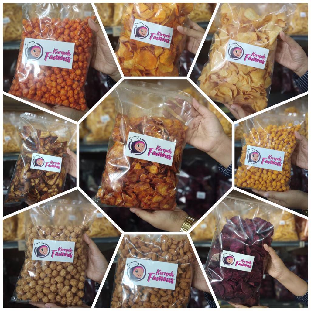 Aneka Kerepek Ubi 500g Kerepek Famous Shopee Malaysia