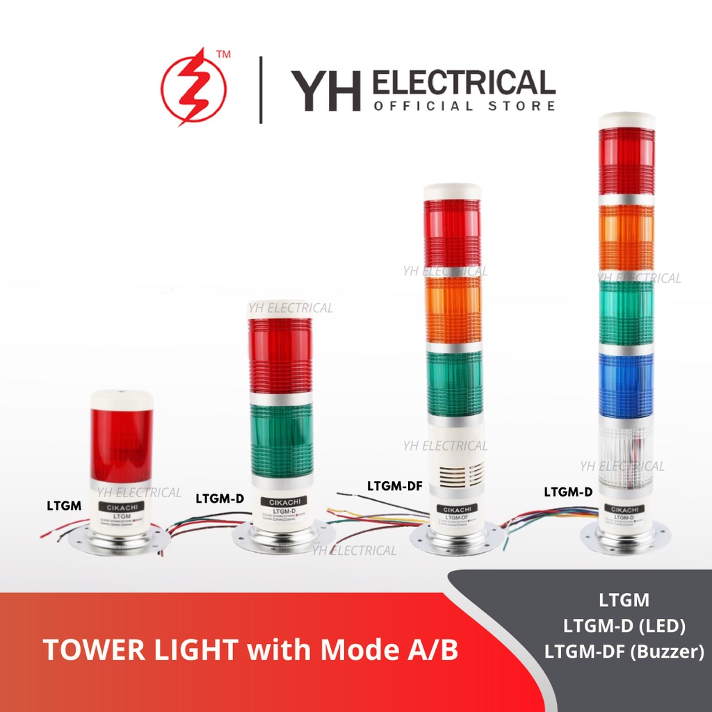 CKC CIKACHI Tower Light Type LTGM LTGM-D LTGM-DF ( NORMAL TYPE / LED ...