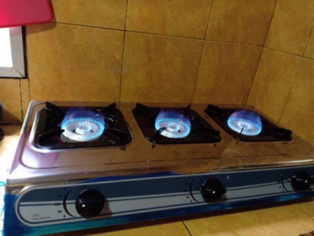 Dapur Gas 3 Tungku Jenama Butterfly Three Burner Kitchen Stove Shopee Malaysia