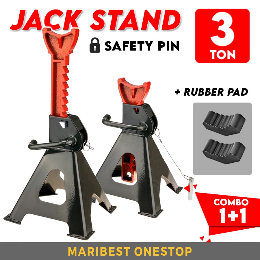 MARIBEST Car Jack Stand 3 Ton Jack Stand Kereta 3 Ton Lock Jack Stand
