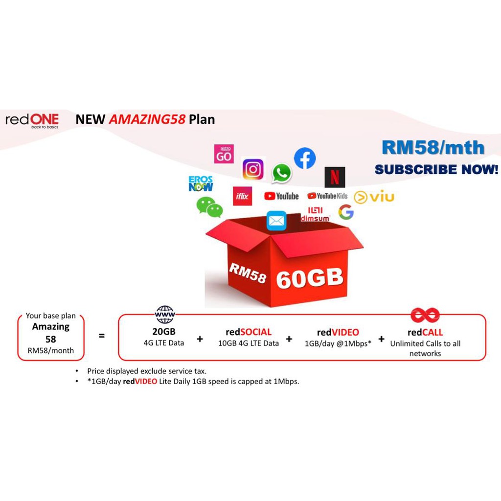 Hottest N Cheapest Telco Plan Sg Chua Kajang 58 Shopee Malaysia