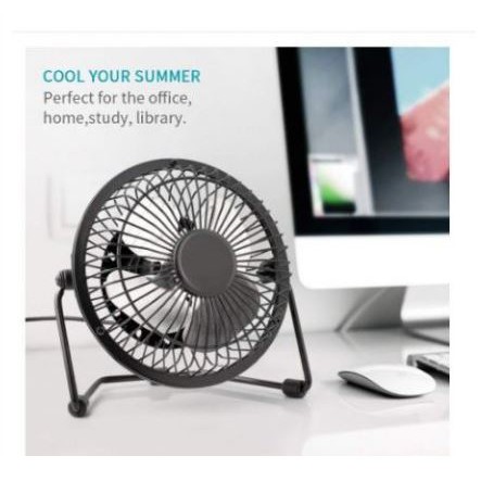 USB METAL FAN Portable Office Fan Table Fan Additional Fan Room Fan Kipas Angin Besi Kipas USB Kipas Meja Kipas Besi USB