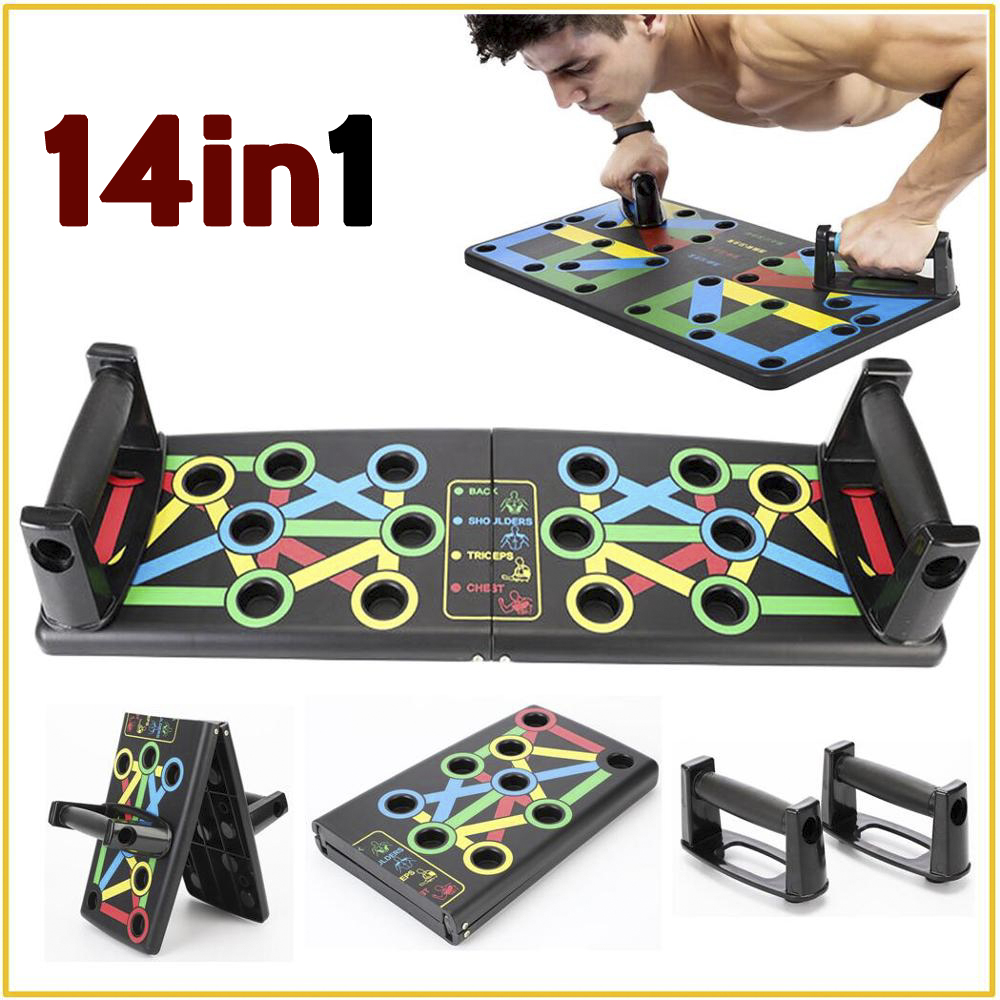 14 In 1 Gym Multifunction Push Up Board Folding Muscle Training Board