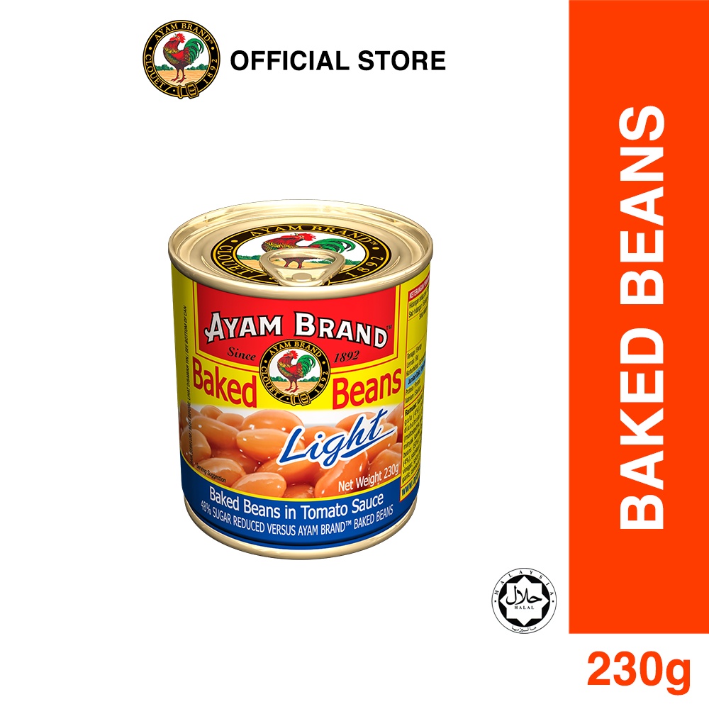 Ayam Brand Baked Beans In Tomato Sauce Light 230g | Shopee Malaysia