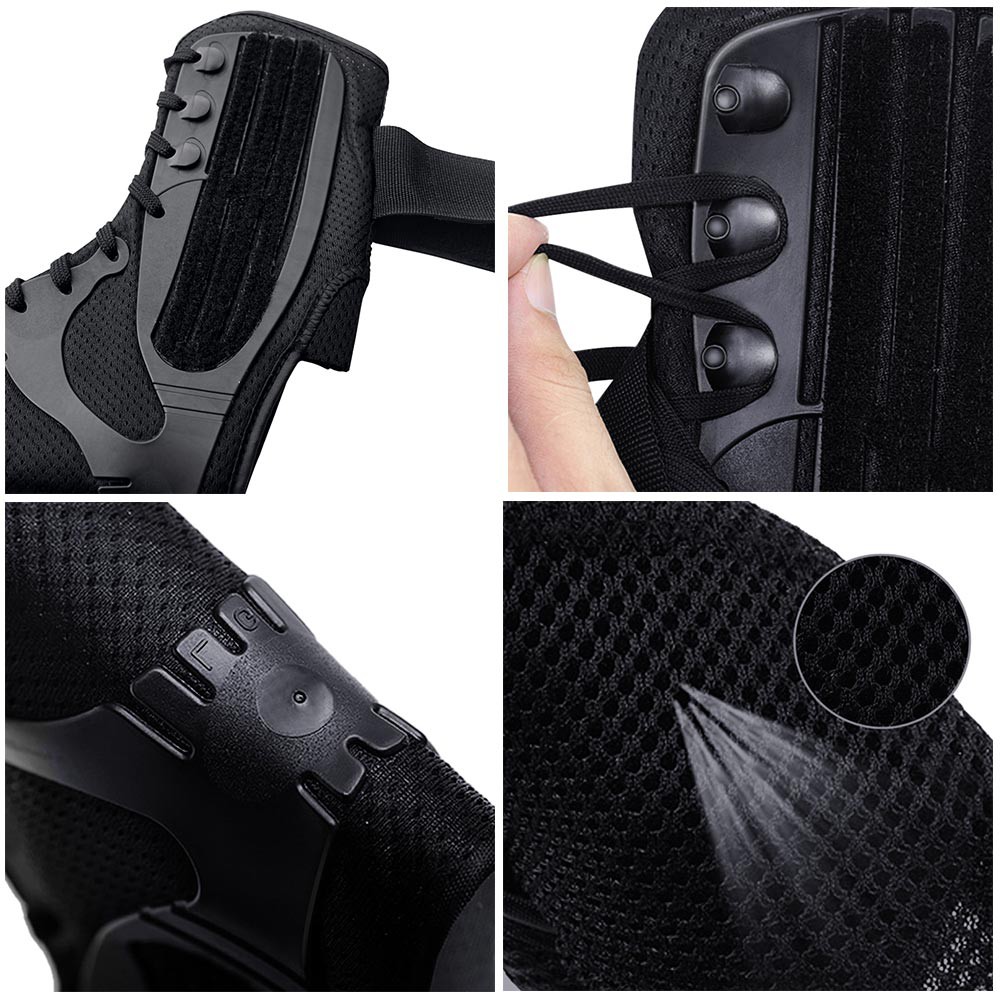 X-Large Kuangmi Ankle Brace Lace-up with Side Stabilizers Support Auxiliary Fixing Belt Strength Protector Single