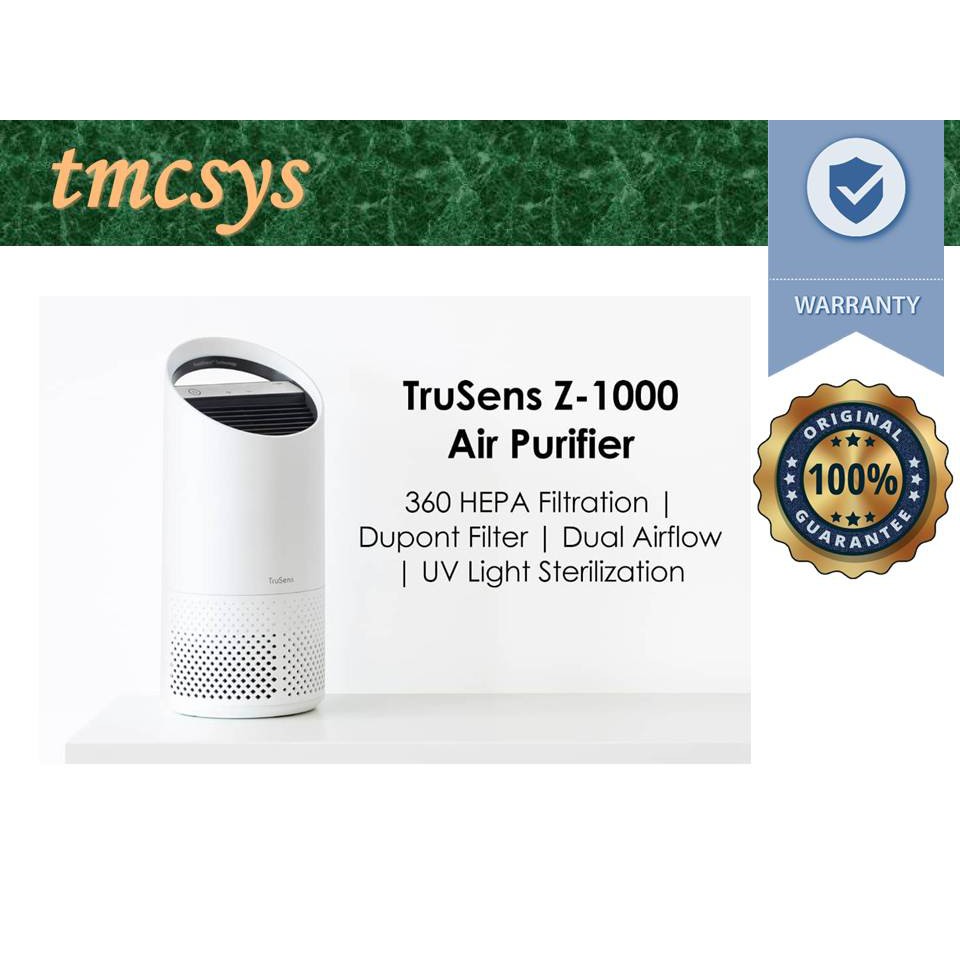 TruSens Air Purifier Z1000 360 HEPA Filtration with Dupont Filter