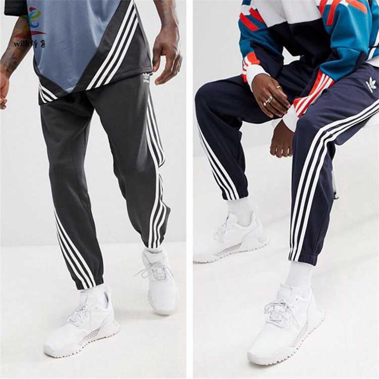 adidas cotton fleece 3 stripe joggers