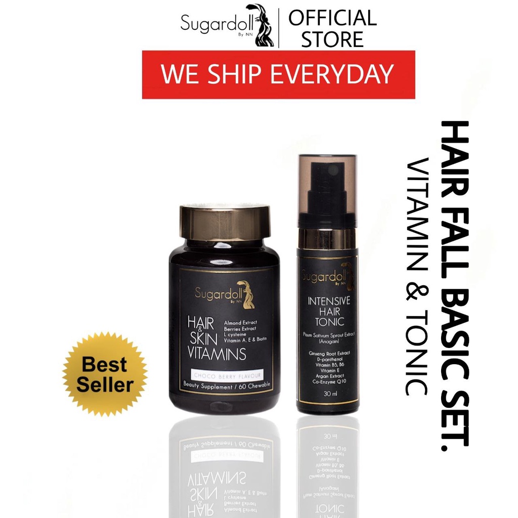 🎀READY STOCK🎀 | BASIC SET [Hair Fall Treatment] & [Hair skin Vitamin +  Tonic] SugardollbyNN | Shopee Malaysia