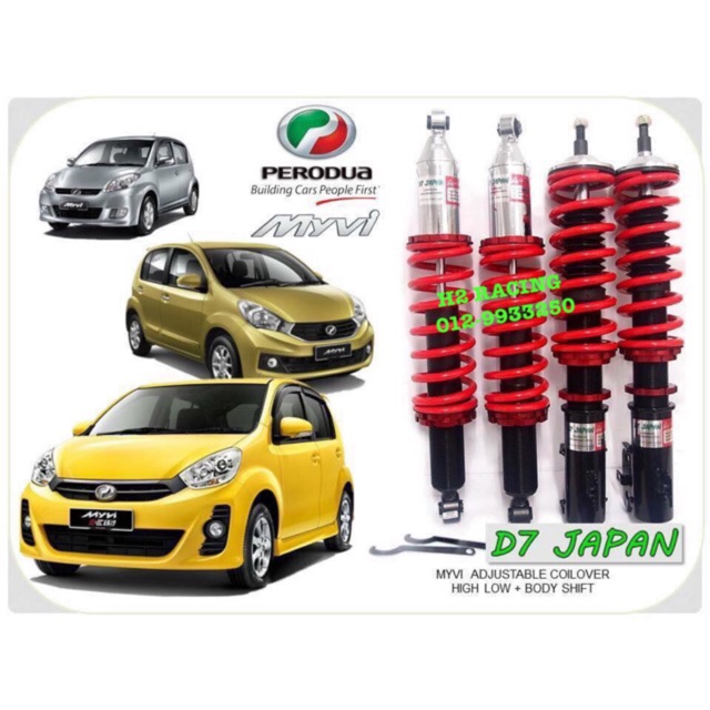 Myvi Se Lagi Best Icon 2005 2016 D7 Japan Adjustable Hi Low Body Shift Absorber Passo Boon K3 Shopee Malaysia