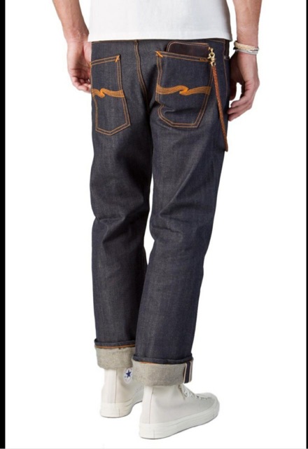 nudie loose leif dry selvage