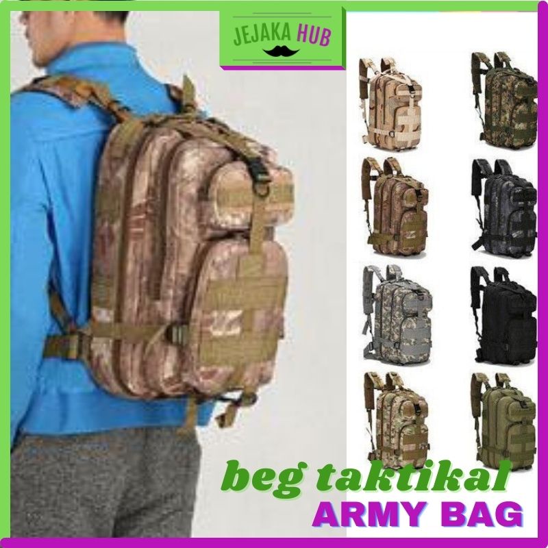 Army Backpack Military Camo Bag 30L 3P PUBG Outdoor School Student