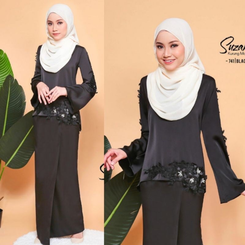 Baju Kurung Hitam Kosong