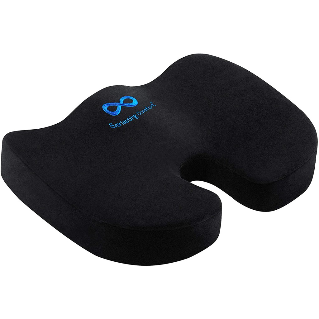 Wheelchair Seat Cushion Ergonomic Lower Back Pain Cushion for Tailbone and Sciatica Relief Orthopedic Memory Foam Seat Cushion with CoolGel Supportiback Comfort Therapy Coccyx Seat Cushion 