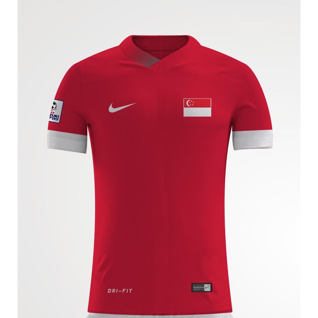 Singapore Jersey Home Away AFF 2012 Singapore Free Nameset Full
