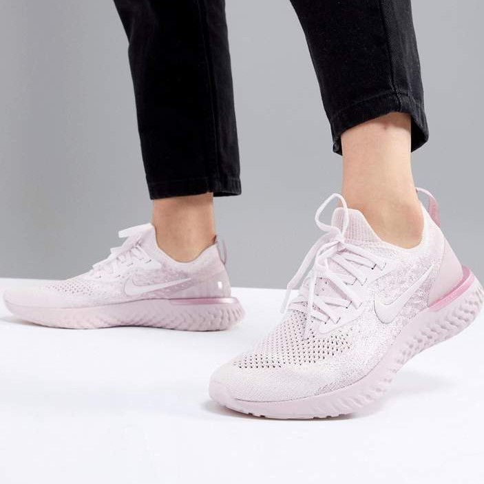 women's nike epic react flyknit pearl pink