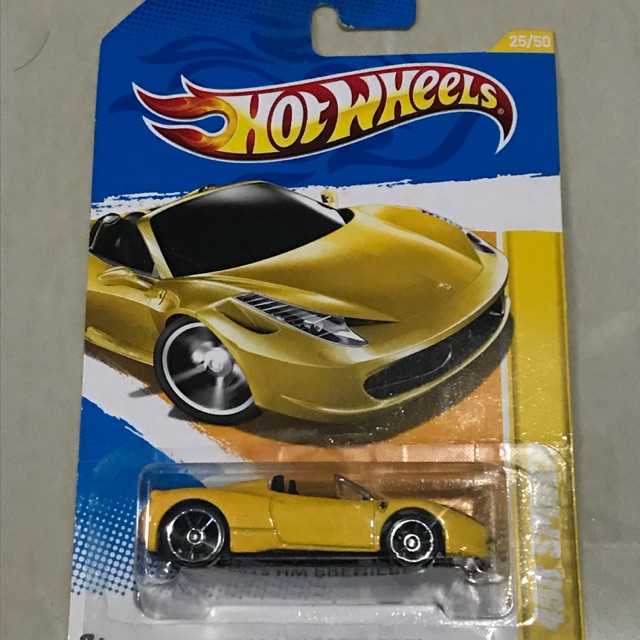 hot wheels yellow ferrari