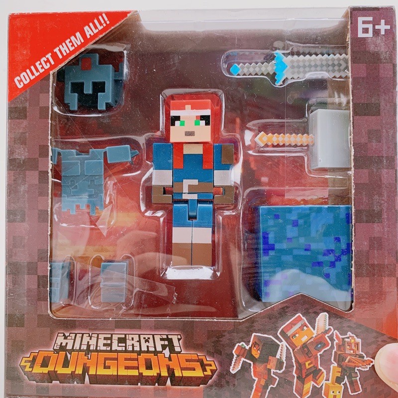 Minecraft Dungeons Lego Minecraft Roblox Character Model Toy Set Shopee Malaysia