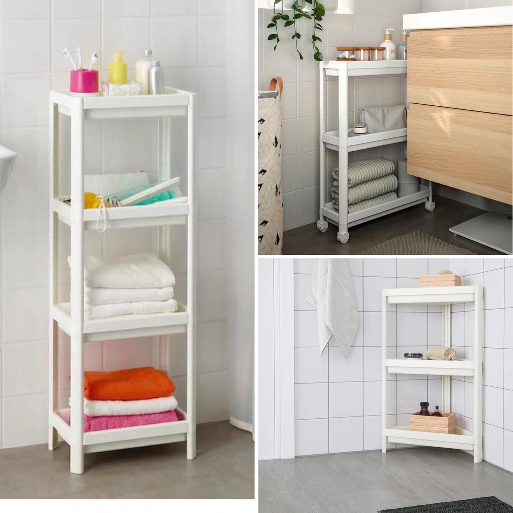 [IKEA VESKEN] Shelf Unit/Corner Shelf unit/Trolley Bathroom Storage