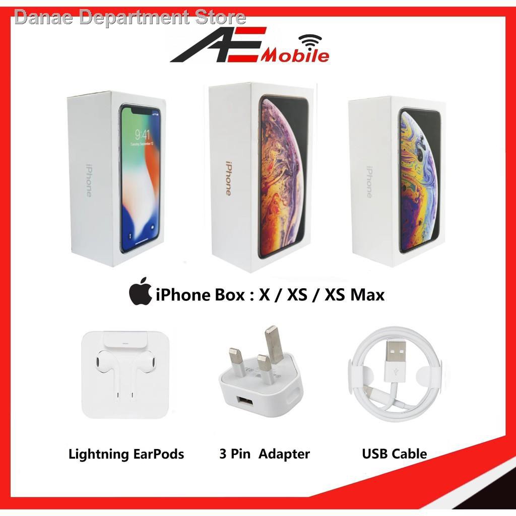 Earpod ♝♘iphone box full accessories ip x / xr xs max empty original