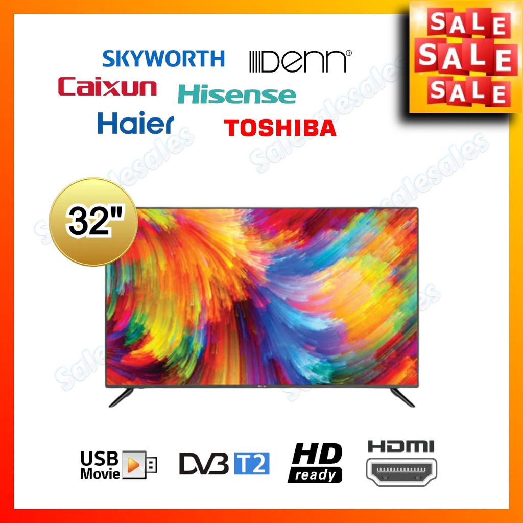 Skyworth / XMA / Denn / Hisense / Haier 32" HD Basic LED TV with USB