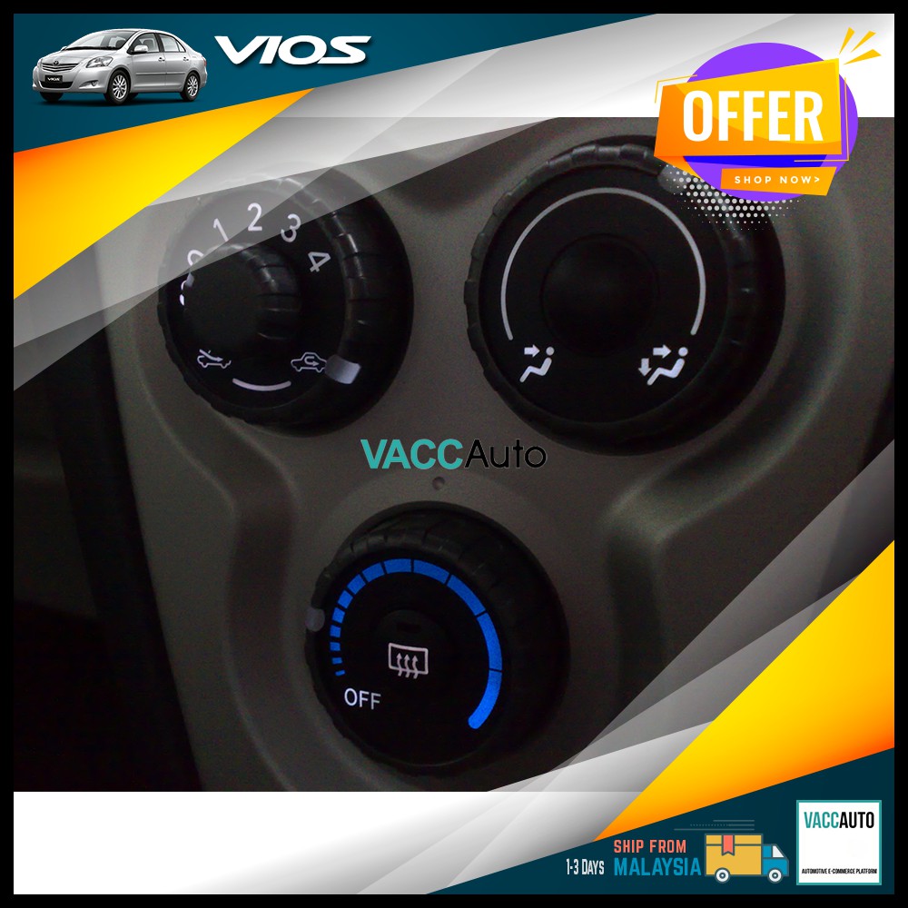 Toyota Vios 2007 - 2012 NCP93 Aircond or Gear LED Bulb Replacment Car Accessories Vacc Auto