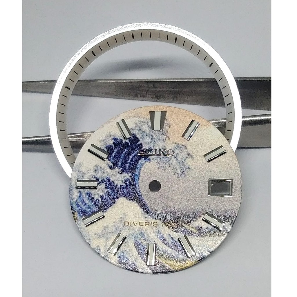 Kanagawa Wave Design Anti-Rust Replacement Watch Dial Diameter  for  Seiko Modifikasi SKX009 SKX007/Rolex NH35 | Shopee Malaysia
