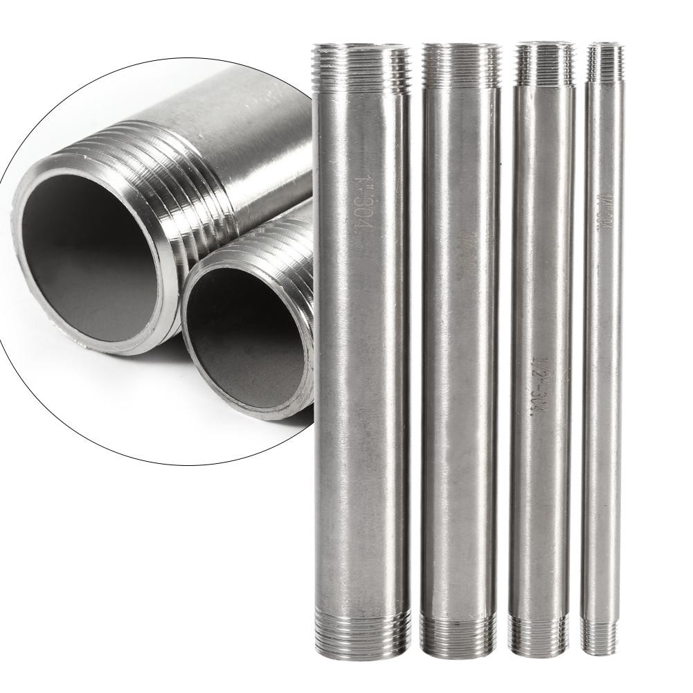 1/2"-2" Male Threaded Pipe Fittings Stainless steel SUS 304 L-75 100 150mm NPT 