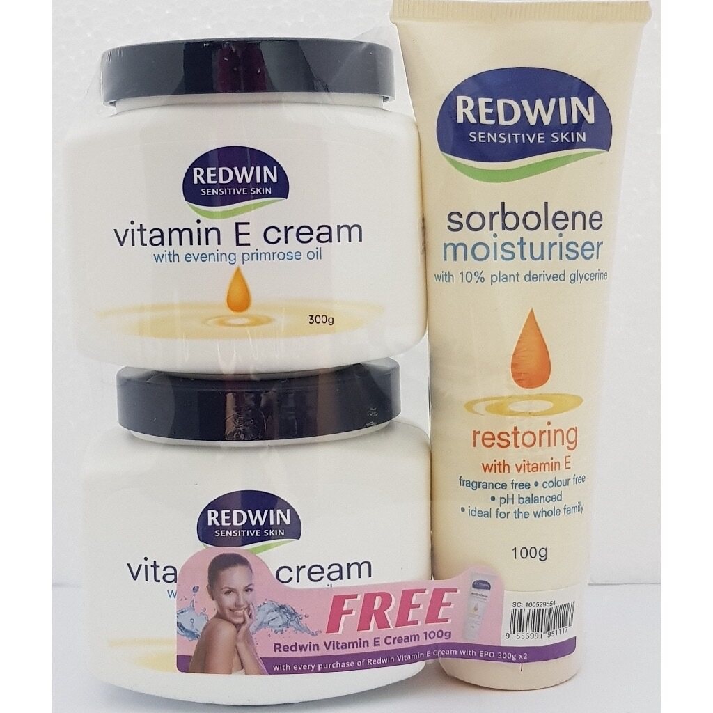 Redwin Vitamin E Cream EPO 300g x 2 FREE Moisturizer 100g Shopee Malaysia