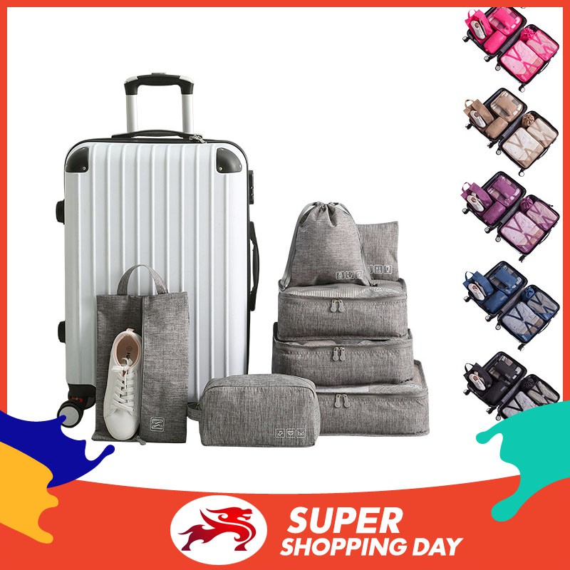 7 PCS Set Luagage Bag Travel Travelbag Bag Packed Laggage Bag Duffle