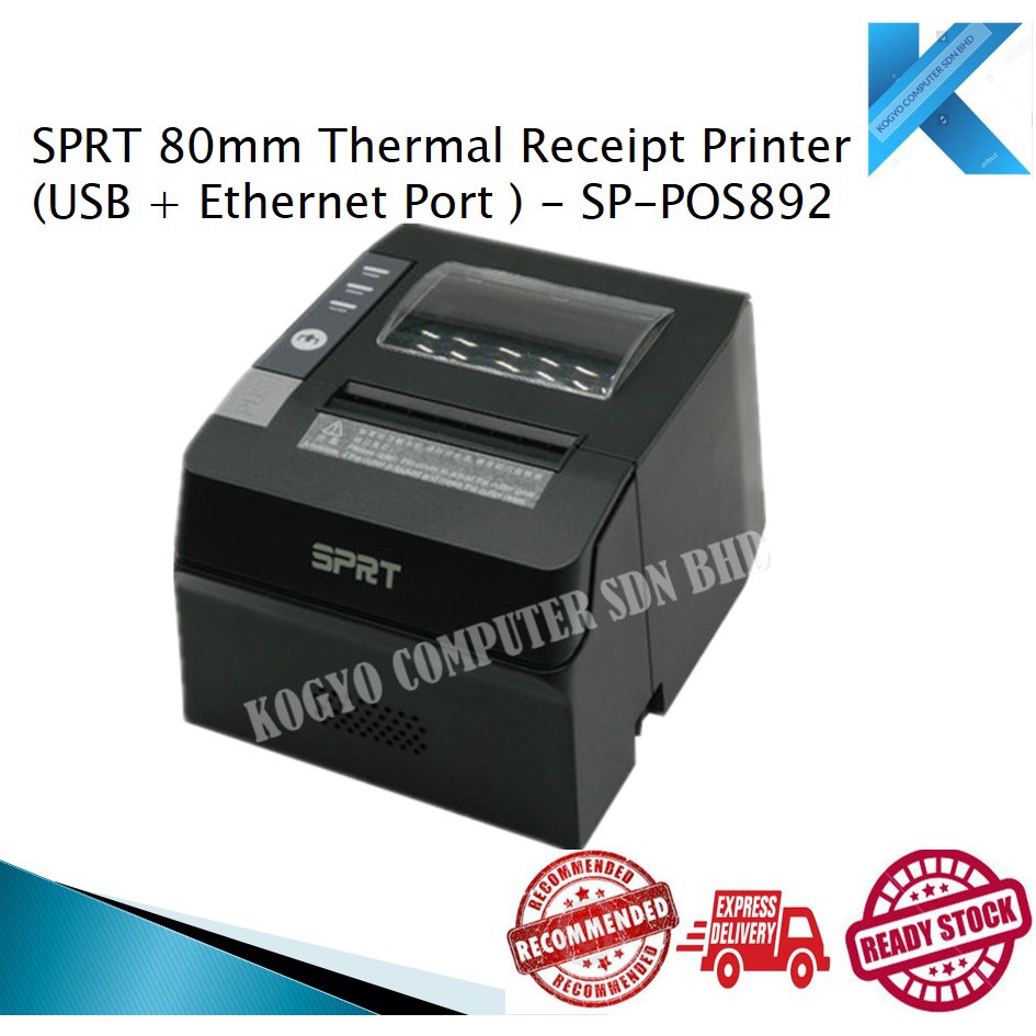 Sprt Usb Ethernet Thermal Receipt Printer Sp Pos892 80mm Shopee Malaysia 7710