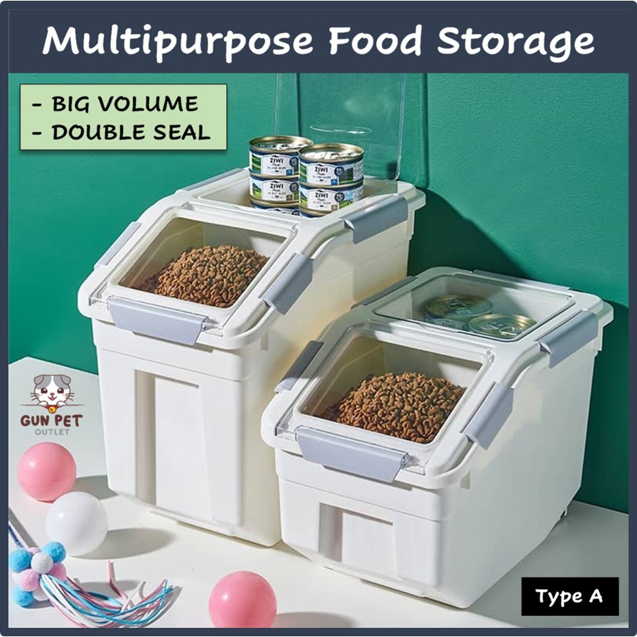 BIG Bekas Simpan Makanan Kucing Pet Food Storage Dispenser Pet Food