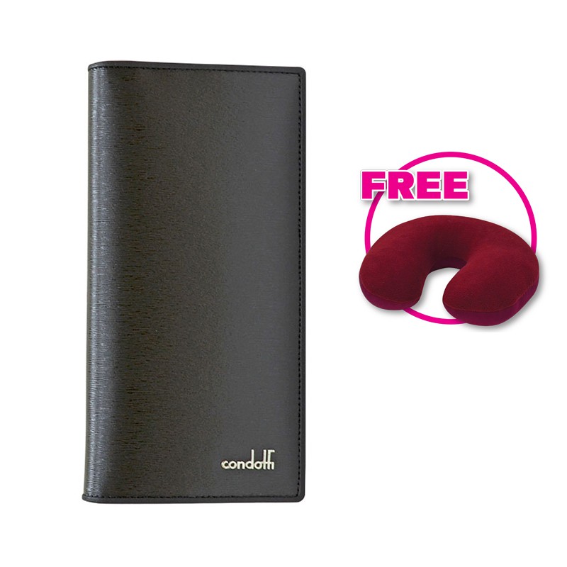 Condotti Men's Long Wallet W/ Zip Pocket [ C-60814 ]